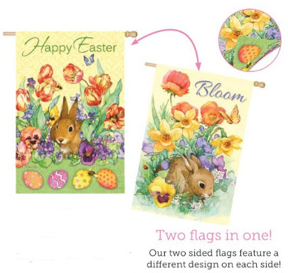 Evergreen Flags & Garden Decor Bloom Rabbit
